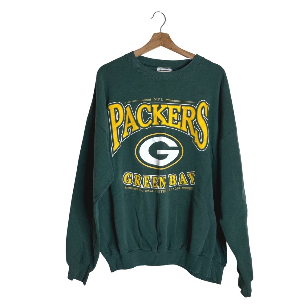 CSA Sweatshirt Men's Green Bay Packers NFL 1998 Vintage Graphic Green 2XL